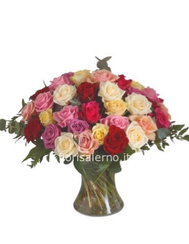 Bouquet 15 roselline assortite