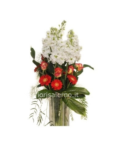 Mazzo di fiori misti e e gerbere