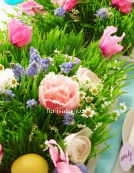 Centrotavola colori pastello 