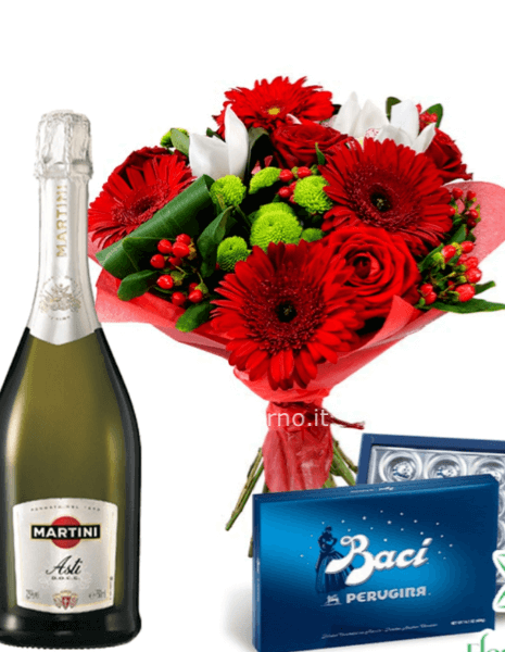 Fascio misto, spumante , cioccolatini