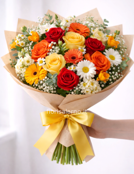 Bouquet colori caldi 